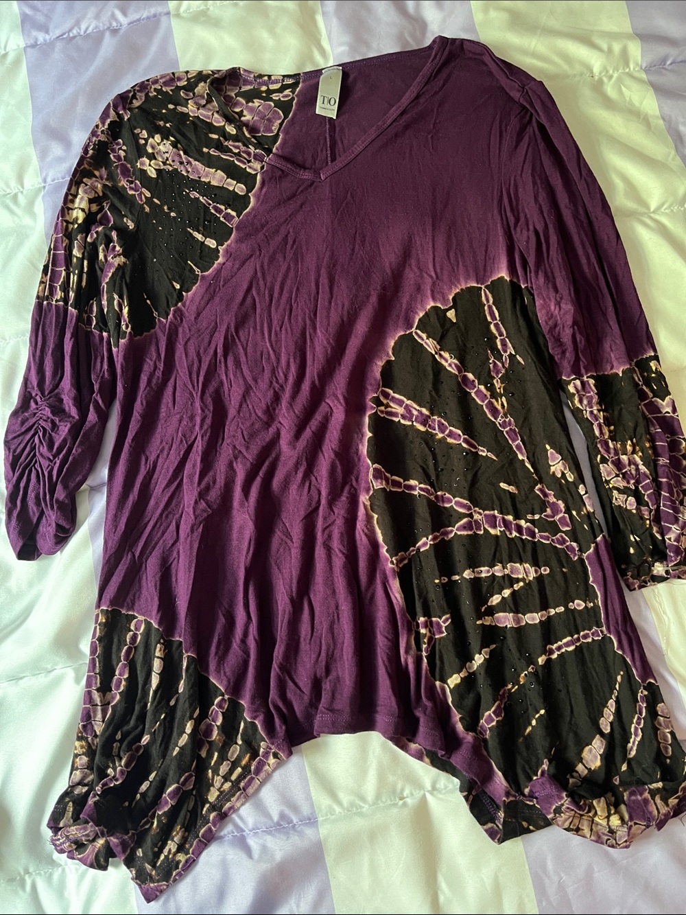 Thomas and Olivia Purple Top Size L